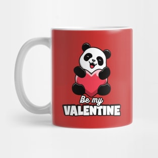 Be My Valentine Cute Panda Mug